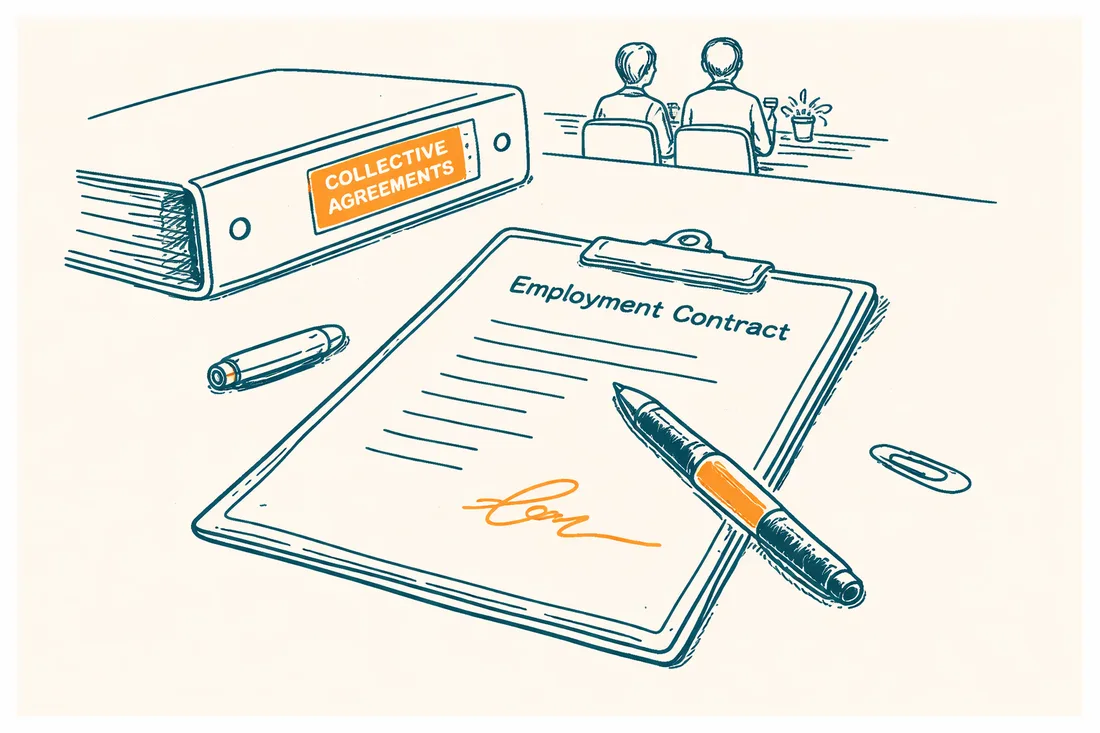Line illustration for Contracts & CAO